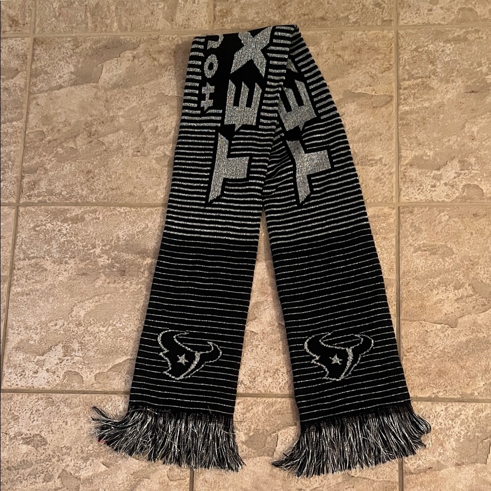 Black and Gray Logo Scarf